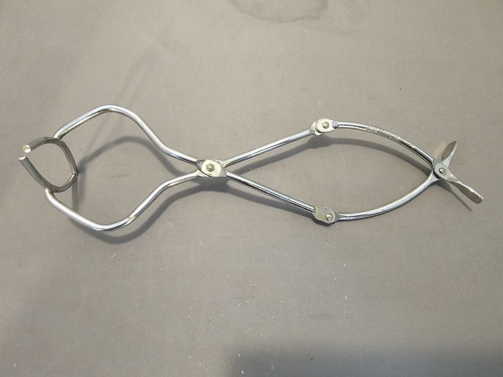 Vintage 8-3/4" Long Grip Tite 5-1/2 Wide Metal Canning Jar Grabber Tongs Lifter